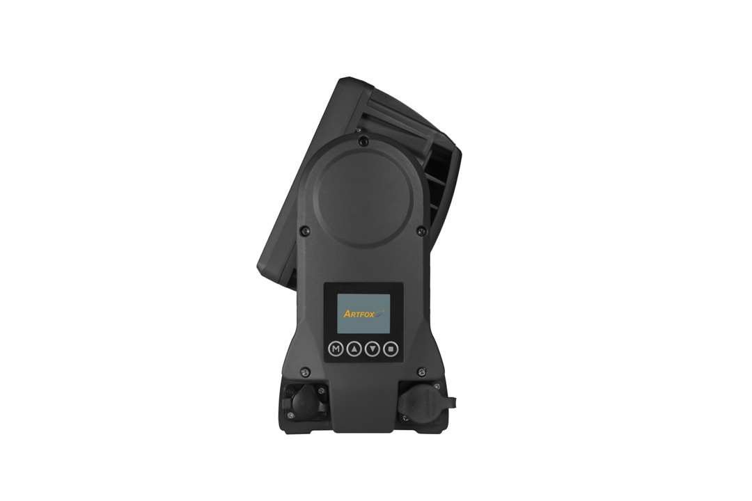 Wall wash light:Strobe and Wash 2-in-1, Tube 720w White, Background Panel 240w RGB, IP65, Dmx Tilt